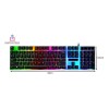 Importeek Teclado Gamer Luz Rgb Qwerty Iluminado Led Usb Alambrico
