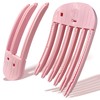 2PCS Pink Shaping Styling Comb, for Fluffy Bangs, No-Trace Root