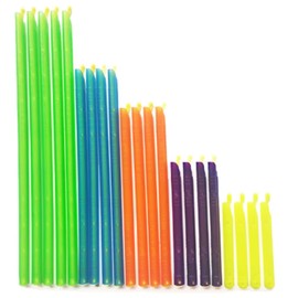 Bag Sealing Sticks Set, 5 Sizes from 3.25 to 11 inches, Multicolor Food Storage Clips for Kitchen Organization