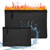 Fireproof Bank Bag Set, 34.7 x 25 cm, Fireproof Briefcase,
