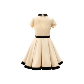 BlackButterfly Kids 'Lucy' Vintage Clarity 50's Girls Dress (Champagne, 9-10 YRS)