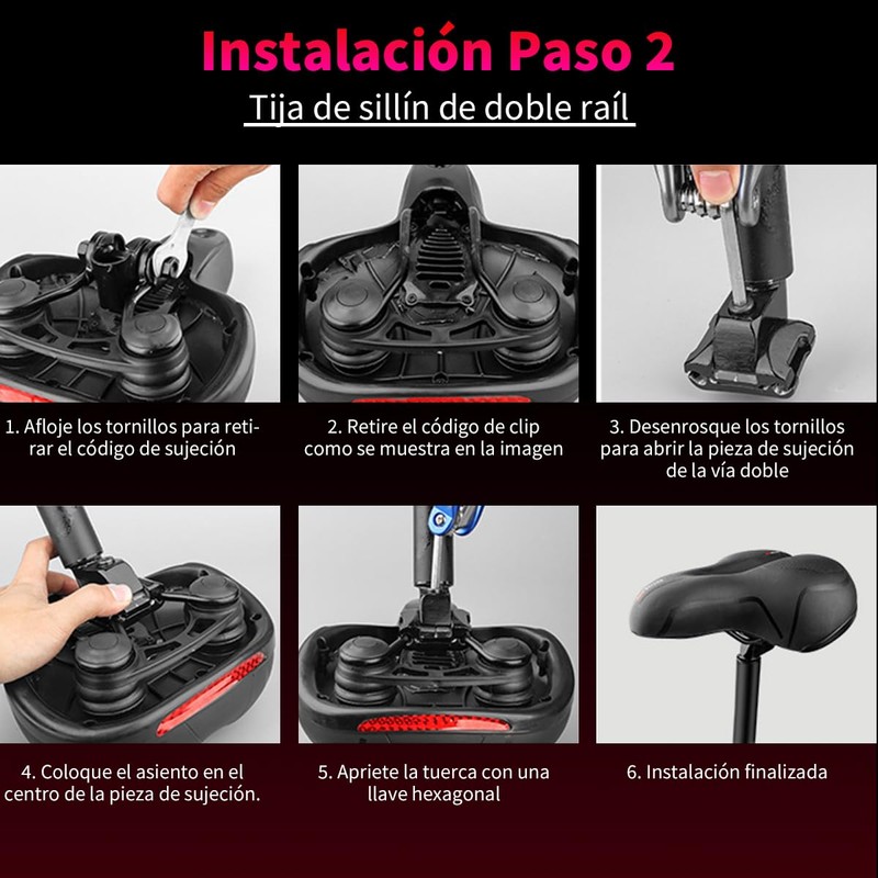 YEHUARIS Cojín Suave, Asiento de Bicicleta Comfort Sillín,Impermeable, Prostático y