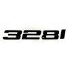 Unbranded GLOSS BLACK FOR 3 SERIES 328I REAR TRUNK NAMEPLATE