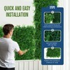 Houseables Artificial Leaves Panels, Backyard Grass Privacy Fence, Fern, 20”