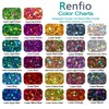 Renfio Holographic Chunky Glitter, 3.5 Oz (100g) Metallic PET Flake