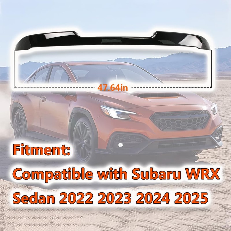 Ombialo Compatible with Subaru WRX Sedan 2022-2025 JDM Style Gloss