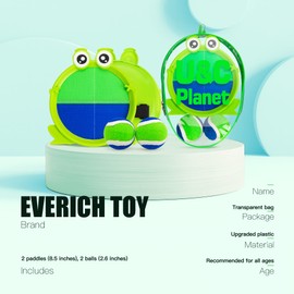 EVERICH TOY Beach Toys Outdoor Games for Kids Ages 3-10-Yard Lawn Games Ball Catch Games Paddle Toss-Upgraded Version Outside Games for Kids/Family Boys and Girls Gifts