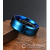 King Ring 8mm Basic Blue Ring – Premium Super Polished