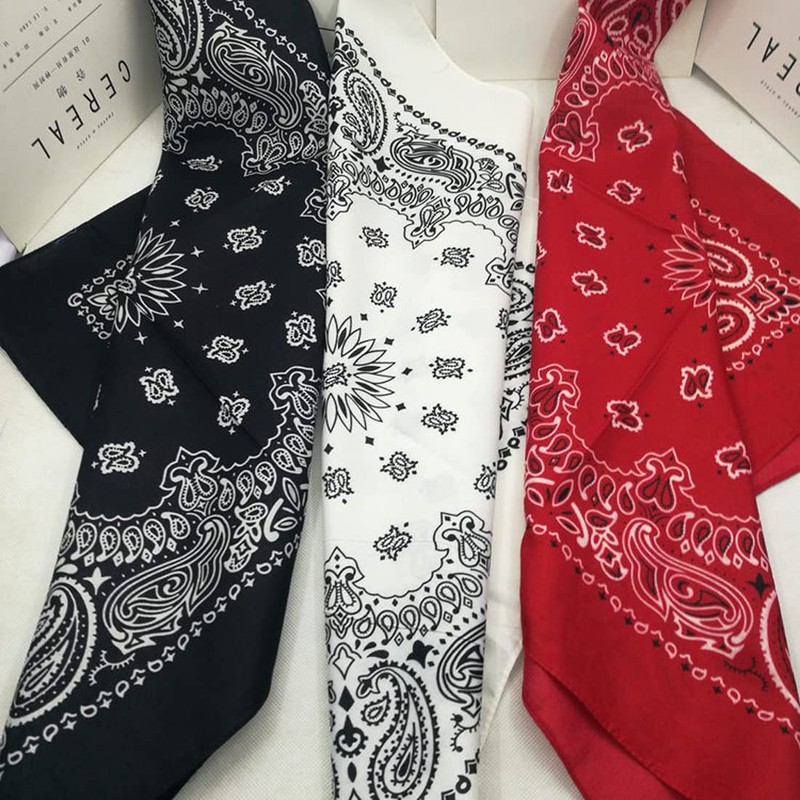 Trifong Bandana, Unisex, 100% Cotton, Cashew Nut Pattern, Paisley Handkerchief,