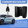 SDAQGE Ev Charger Holder Black Wall Mount Bracket Curved Design