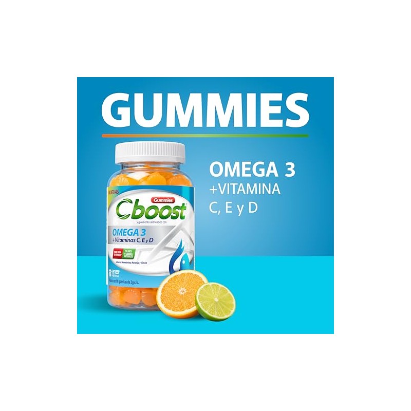C-Boost - Gomitas con Omega 3 y Vitaminas C, E