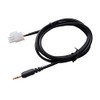 MagiDeal 2X 3.5mm Motorcross AUX Audio Cable Male Line 3-PIN