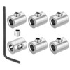 TOP-VIGOR 6Pcs 5mm Hole Wire Rope Clips Set, 304 Stainless