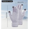 JFAN 4 Pairs Women Winter Touch Screen Gloves Warm Lined