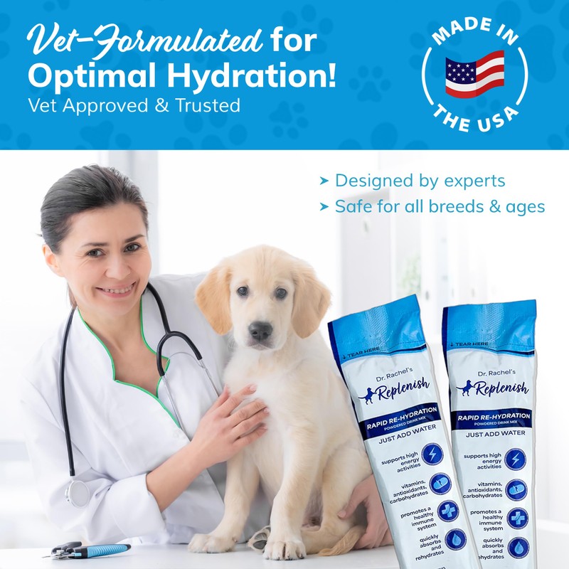Replenish Dog Recovery Water Supplement - Dog Rehydration Liquid &