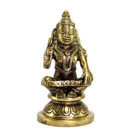 ESPLANADE Ayyappa Statue - 4.25" Inches | Aiyyappa Swamy | Ayyapan Statue | Pooja Idols | Home Decor