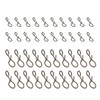 PATIKIL 100 Pack 0.2"/0.43" Fly Fishing Snaps Stainless Steel Quick