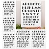 5Pcs Transparent Stamp TPR DIY Journal Scrapbooking Capital Lower Case