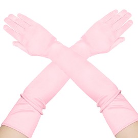 ItkFresh Opera Gloves, Long Gloves, Satin Gloves, Long Gloves For Women Fancy, Long Gloves Women Formal, Pink Gloves Long, Satin Gloves Elbow Length, Long Satin Gloves, 1920s Gloves