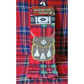 Scottish Royal Stewart Tartan Kilt Beach Towel