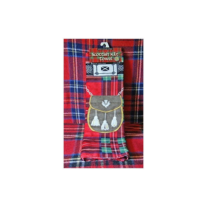 Scottish Royal Stewart Tartan Kilt Beach Towel