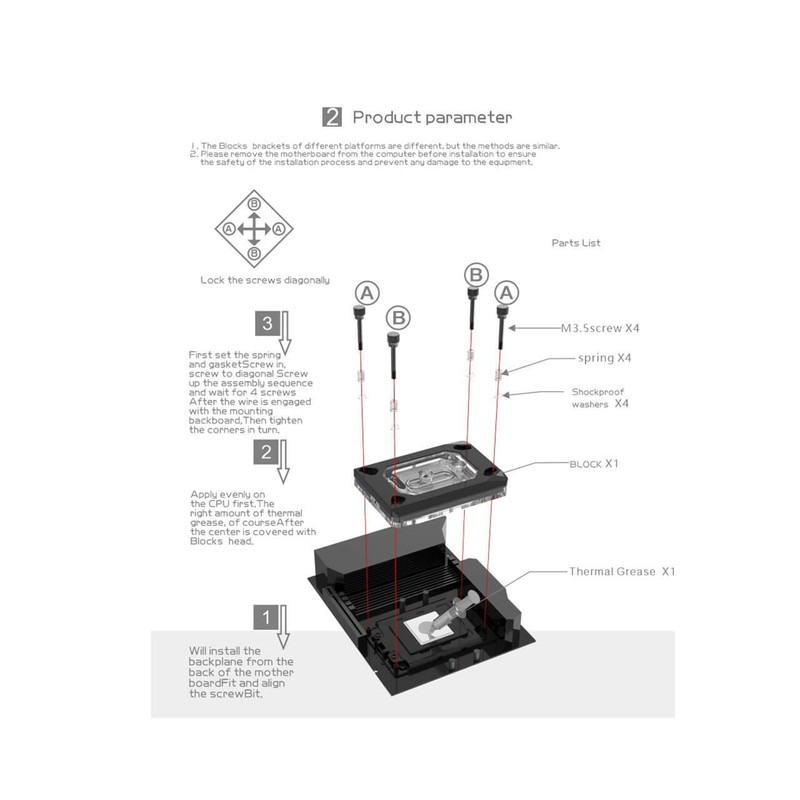 Bykski CPU-RAY-MC-M High-Efficiency CPU Water Cooling Block - Featuring High