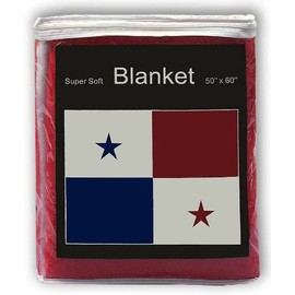 sup Super Soft Panamanian Flag Fleece Blanket 5 ft x 4.2 ft. Bandera de Panamá Throw Cover