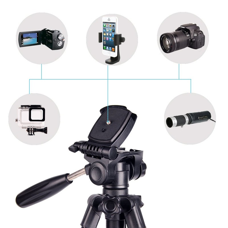 CAMBOFOTO 12.5 Inch Travel Tripod 62 cm Lightweight Tripod with