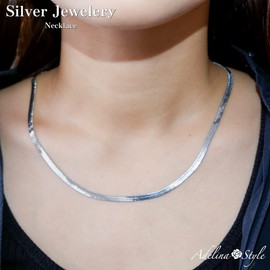 Adelina Style Women's Necklace, Chain, Popular, 925 Silver, Hypoallergenic, Adjuster, Sterling Silver