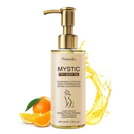 PristineEra Mystic Body Firming Oil Deep Lasting Hydration and Firming Skin for Full Body Skin Tightening Body Oil After Shower 4.23 fl oz (Citrus)
