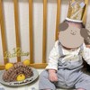 [YUWENW] ハーフバースデー 誕生日 王冠 1個セット 王冠帽子 飾りバースデーハット 誕生日帽子 ケーキ キラキラ