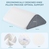 Knee Wedge Pillow 6.3'' for Post-Surgery Recovery-Leg Elevation Support for