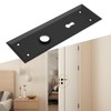 Create idea 2 Pack Matte Black Door Escutcheon Mortise Door