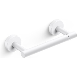 Day Moon™ Matte White Toilet Paper Holder Wall Mount - Modern Pivoting Toilet Paper Roll Holder