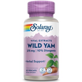 SOLARAY Solaray Guaranteed Potency Wild Yam Root Extract Root Extract, Veg Cap (Btl-Plastic) 275mg | 60ct
