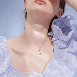 HUKKUN Cowgirl Boot Necklace 925 Sterling Silver Western Cute Cowboy Western Style Jewelry Horse Lovers Gifts for Women