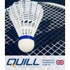Quill Ashaway Badminton Shuttlecocks - White - Durable Plastic, Nylon