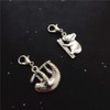 2 pcs in set Tiny Antique Silver Koala Charm and