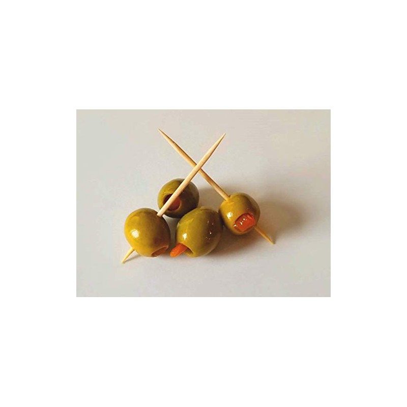 Handy Housewares 600-Count Round 2.5" Long Wooden Toothpicks - Great