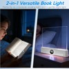 LED Book Light and Night Light 2 in 1,Rechargeable Clear