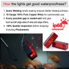 CZC AUTO 2PCS 12V LED Submersible Low Profile Rectangular Trailer