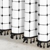 MitoVilla White Black Boho Shower Curtains for Modern Farmhouse Bathroom