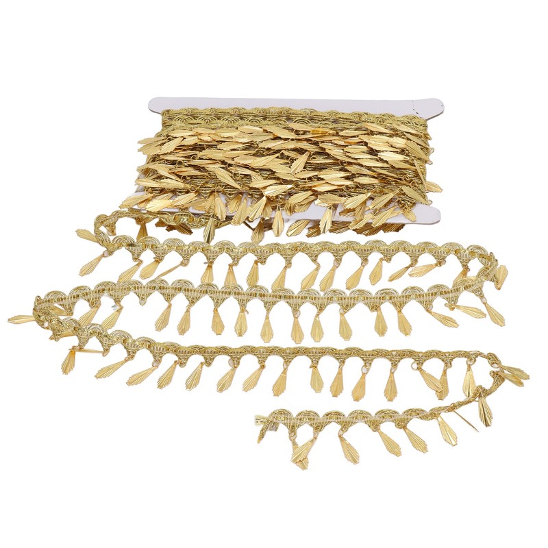 Fringe Garland 10 Yards Shiny Metallic Plastic Polyester Lightweight Long
