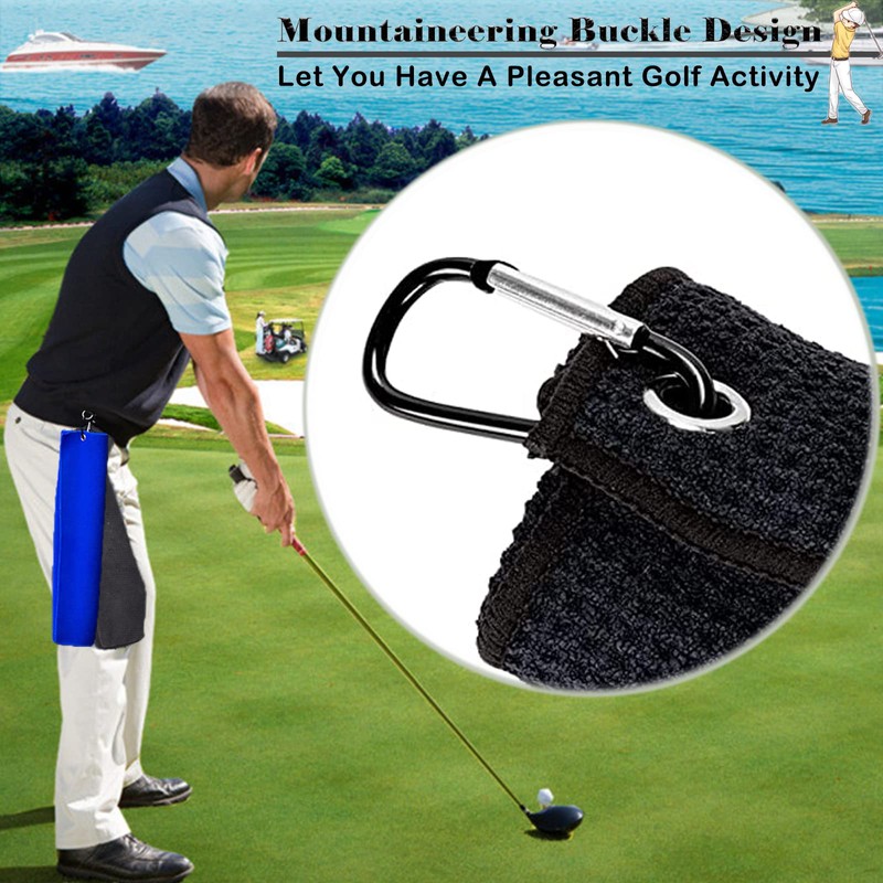 QeeHeng 2 x Golf Towel Funny Golf Towel with Clip