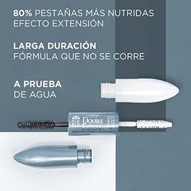 L'Oreal Paris, Mascara De Pestañas A Prueba De Agua Double Extension Beauty Therapy, 12 Ml