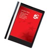 5 Star Office Project Flat File Lightweight Polypropylene with Indexing Strip A4 Black [Pack 5]