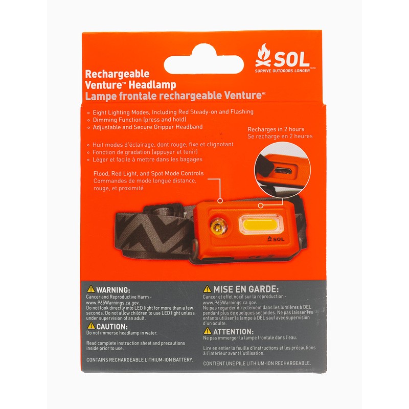 Survive Outdoors Longer Venture Rechargeable LED Headlamp