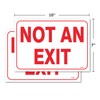 (2-Pack) Not an Exit Sign, 10 X 7 Inch Self-Adhesive