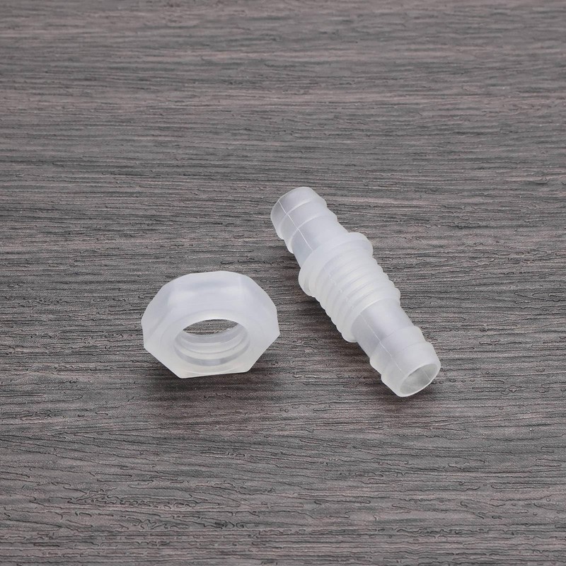 VGOL 5Pcs 3/8inch Hose Barb Thru Bulk Bulkhead Fitting Plastic