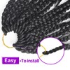 8 Packs Goddess Box Braids Crochet Hair With Curly Ends